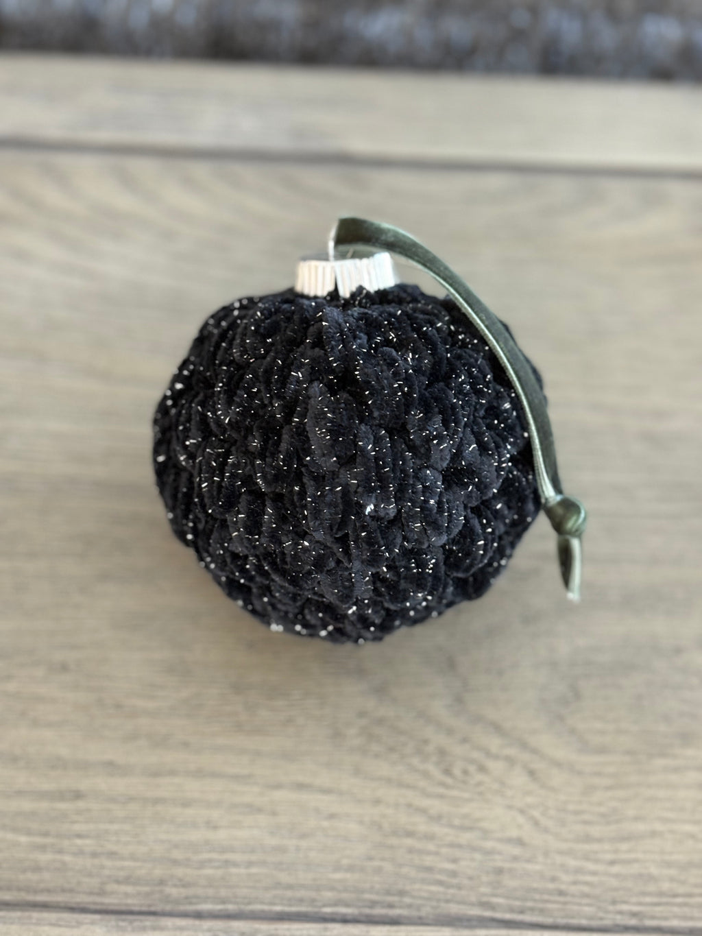 Crochet Velvet Christmas Ornaments 4”