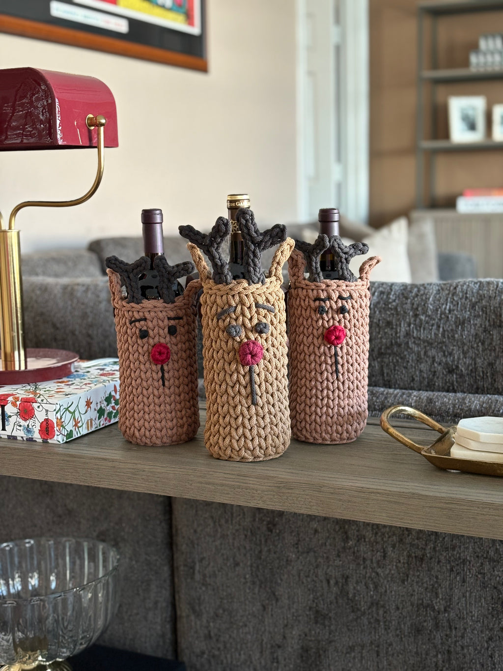 The Cozy Sipper Sleeve - Rudolph