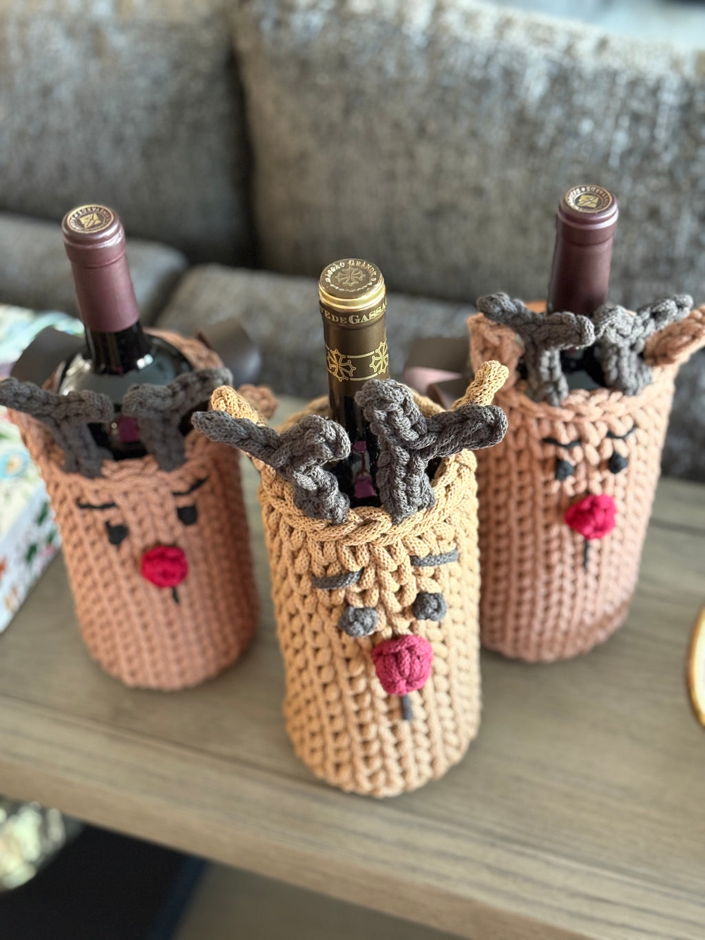 The Cozy Sipper Sleeve - Rudolph