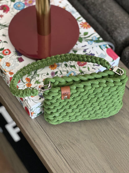 The Marie Bag: Sage Shimmer