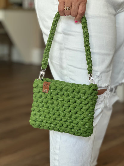 The Marie Bag: Sage Shimmer